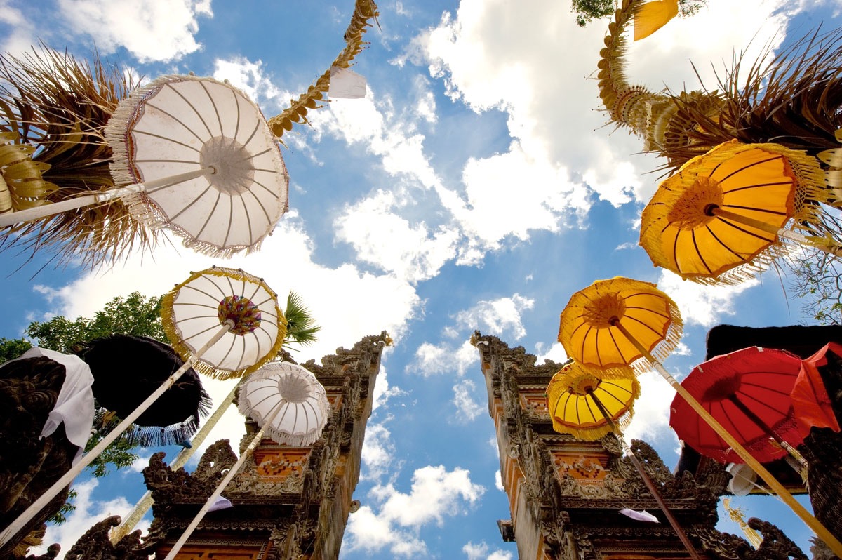 Blue skies of Bali, Indonesia